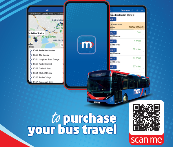 Scan the More bus QR Code to download the app
